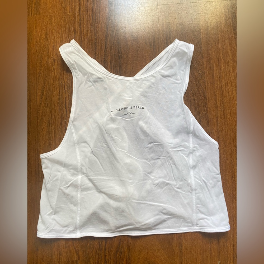 Thin White Newport Beach Lululemon Tank Top